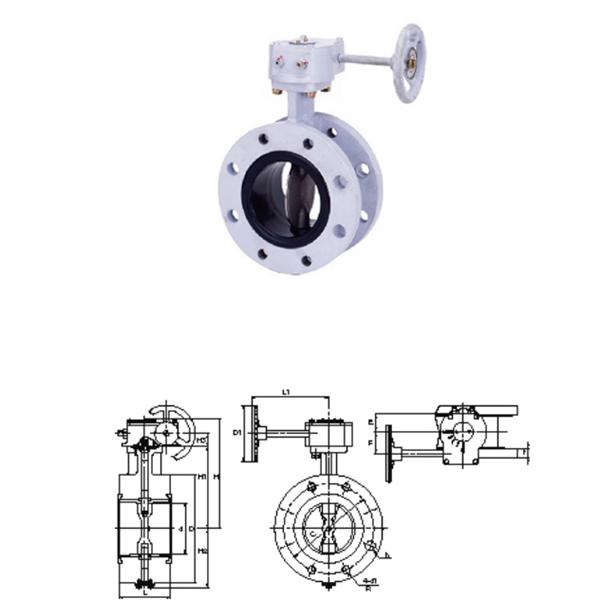 KITZ開滋齒輪型，法蘭型10K蝶閥G-16DJFU-150A