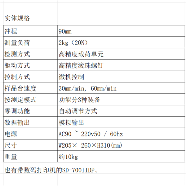 SUN RHEO陽光科學(xué)SD-700II物性測定儀