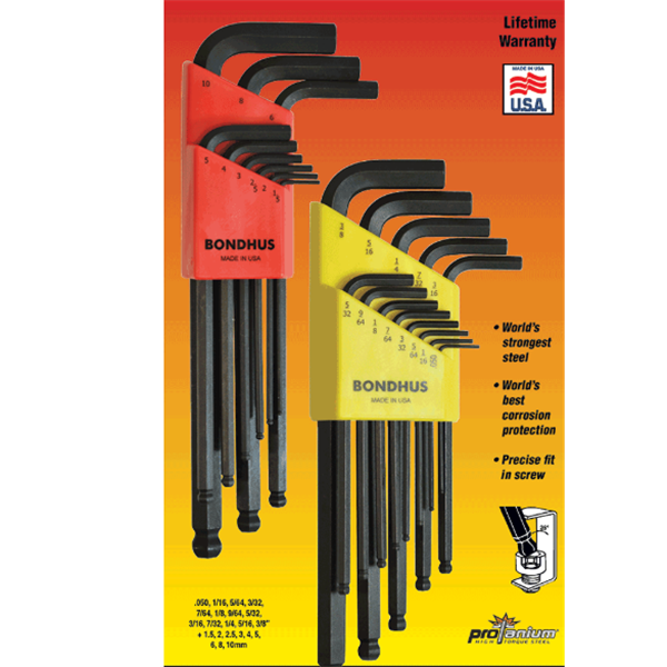 美國(guó)Bondhus波頭L型扳手TLX13S