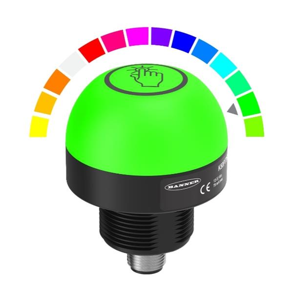 BANNER邦納美國(guó) K50 Pro 觸摸按鈕系列拾取指示燈K50PTKAQ